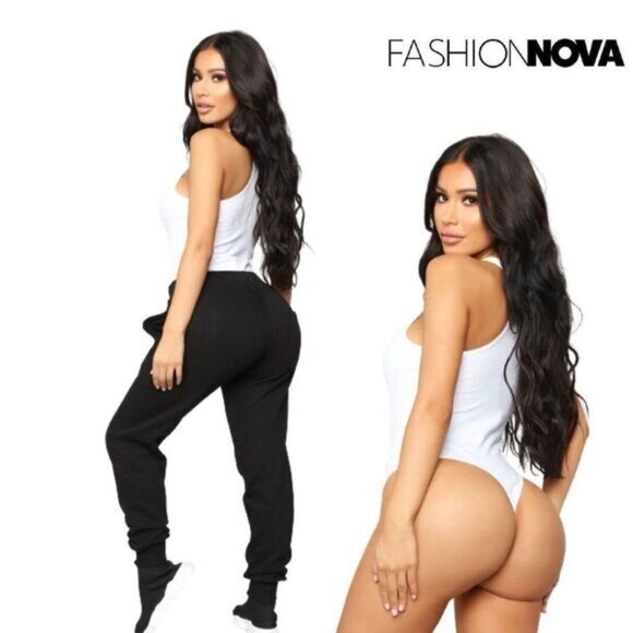Fashion Nova Bodysuit for Women Scoop Neck Sleeveless Racerback Tank Tops - Picture 3 of 6